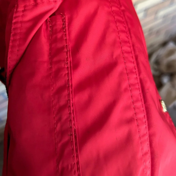 Vince Camuto Red Windbreaker Soft Shell Zip Up Jacket Women’s Size Large - Picture 10 of 10